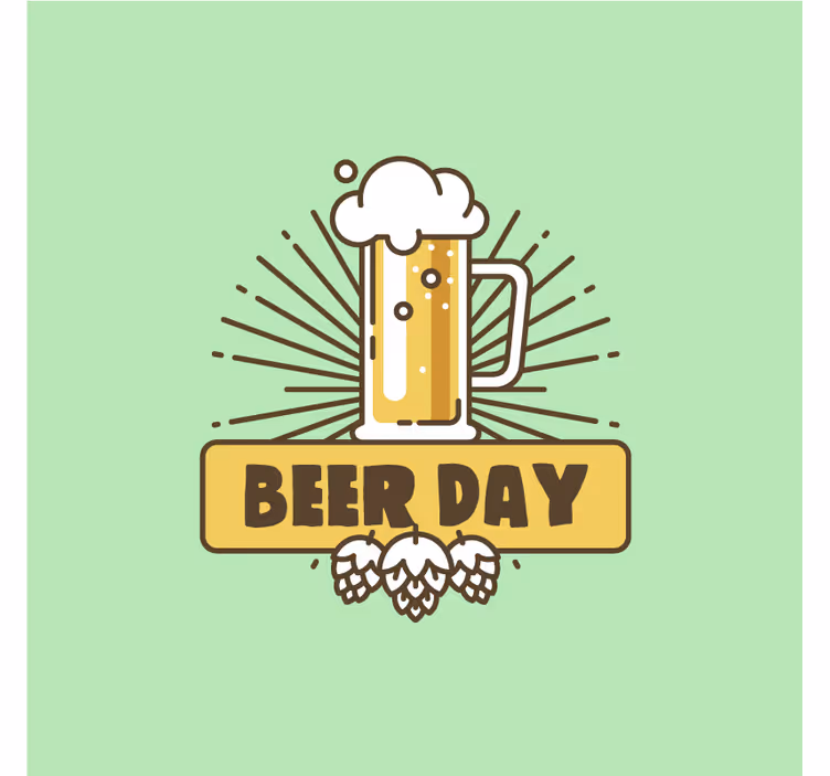 Posavasos cerveza celebración de jarras - TenVinilo