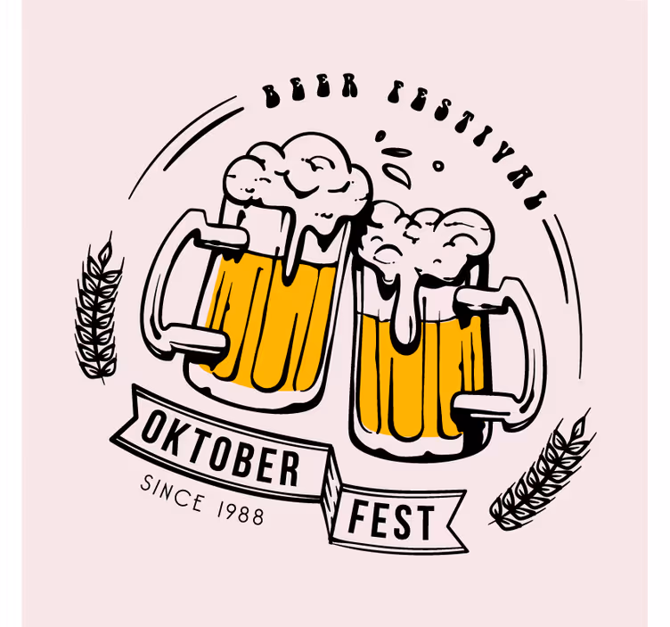 Posavasos cerveza Festival de oktoberfest - TenVinilo