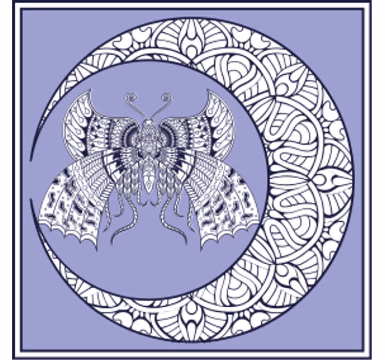 Posavasos frikis emblema de mariposa complejo - TenVinilo