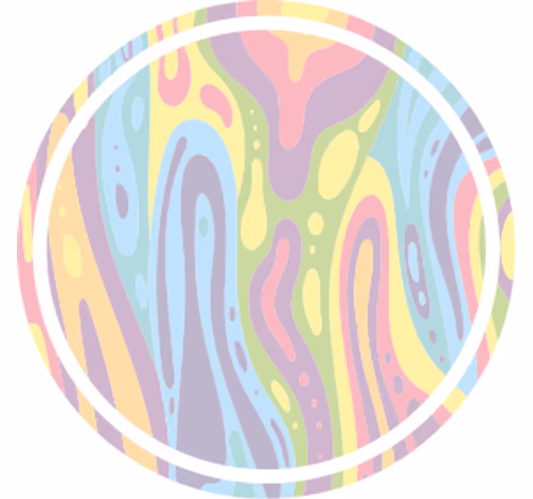 Posavasos patrón pastel ondulado - TenVinilo