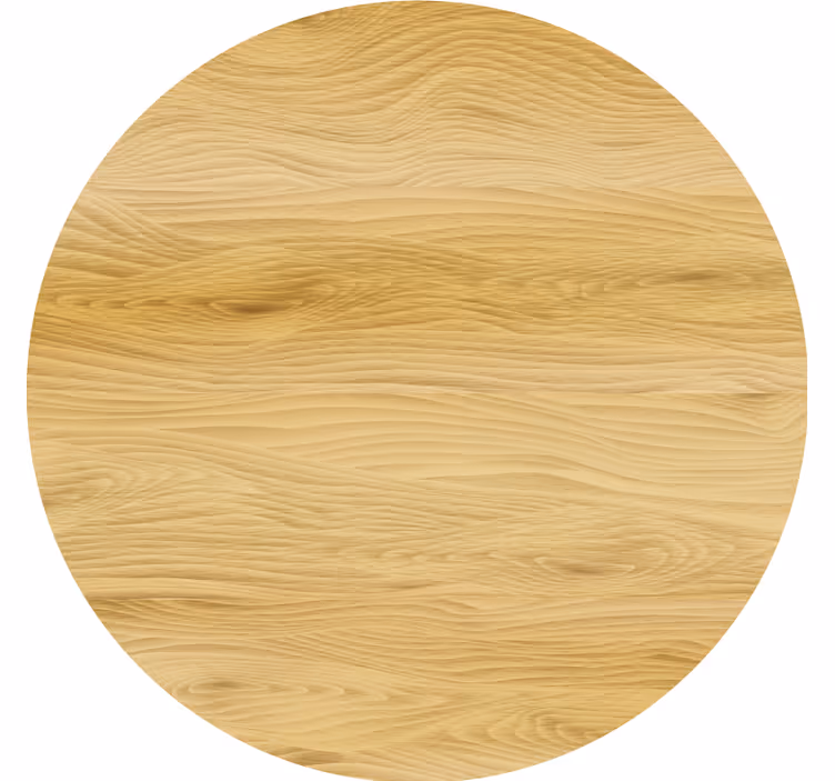Posavasos superficie circular de madera natural - TenVinilo