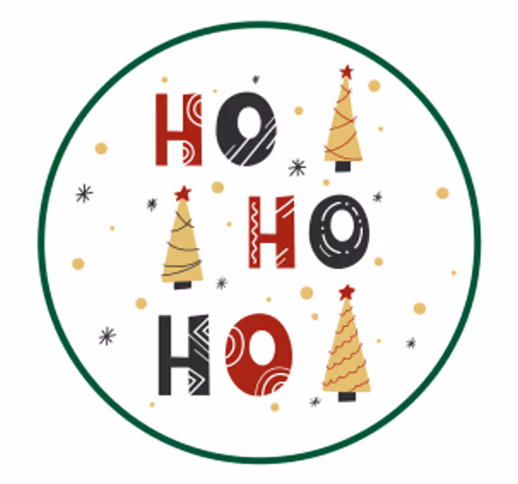 Posavasos navideño Árboles festivos - TenVinilo