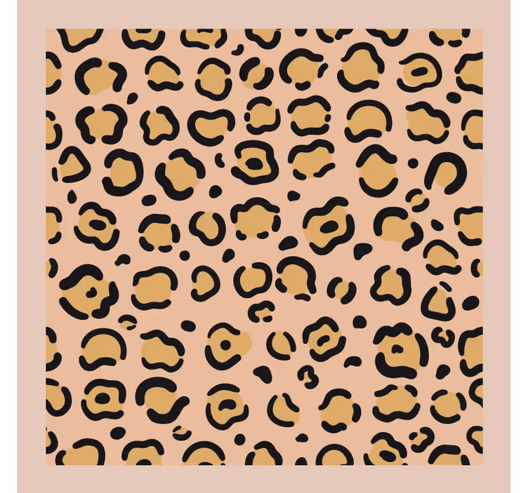 Posavasos motivo de print leopardo - TenVinilo