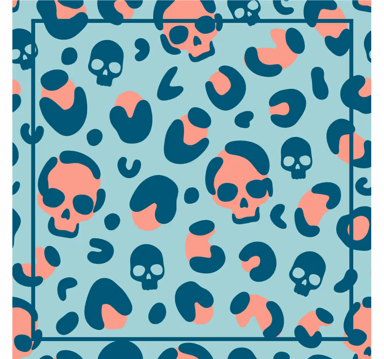 Posavasos frikis geometría con calaveras - TenVinilo