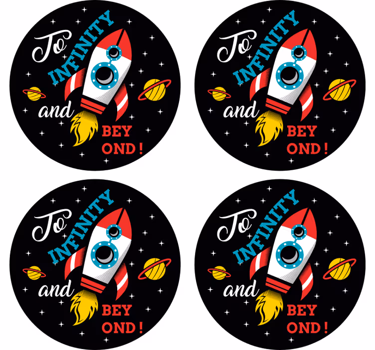 Posavasos frikis tema de lanzamiento espacial - TenVinilo