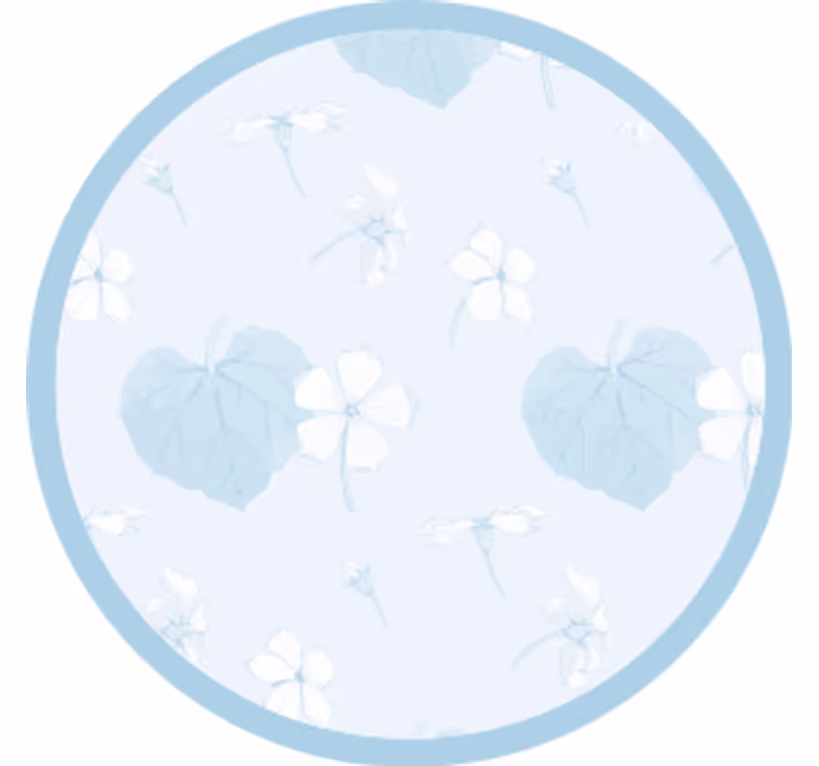 Posavasos con superficie de estampado floral - TenVinilo