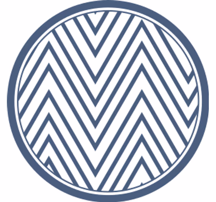 Posavasos chevron patrón en superficie - TenVinilo