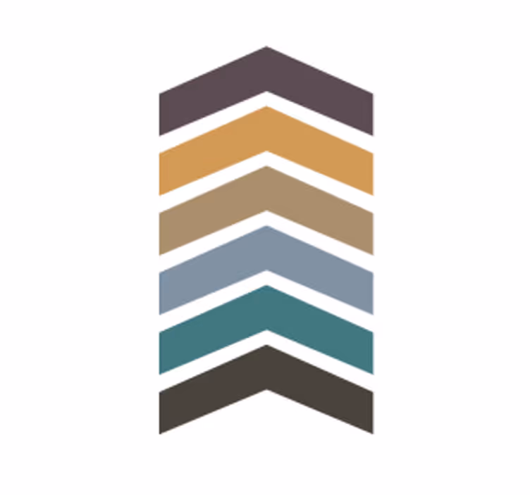 Posavasos patrón chevron en capas - TenVinilo