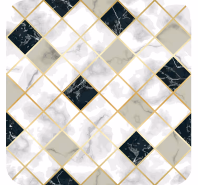 Posavasos de azulejos con patrón de mármol - TenVinilo