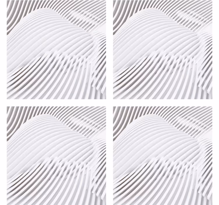 Posavasos superficie ondulada en capas - TenVinilo