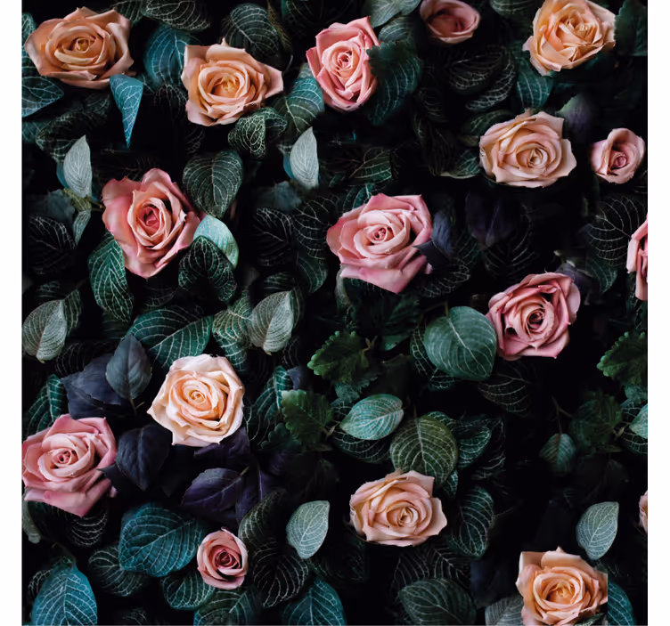 Posavasos frikis patrón floral romántico - TenVinilo