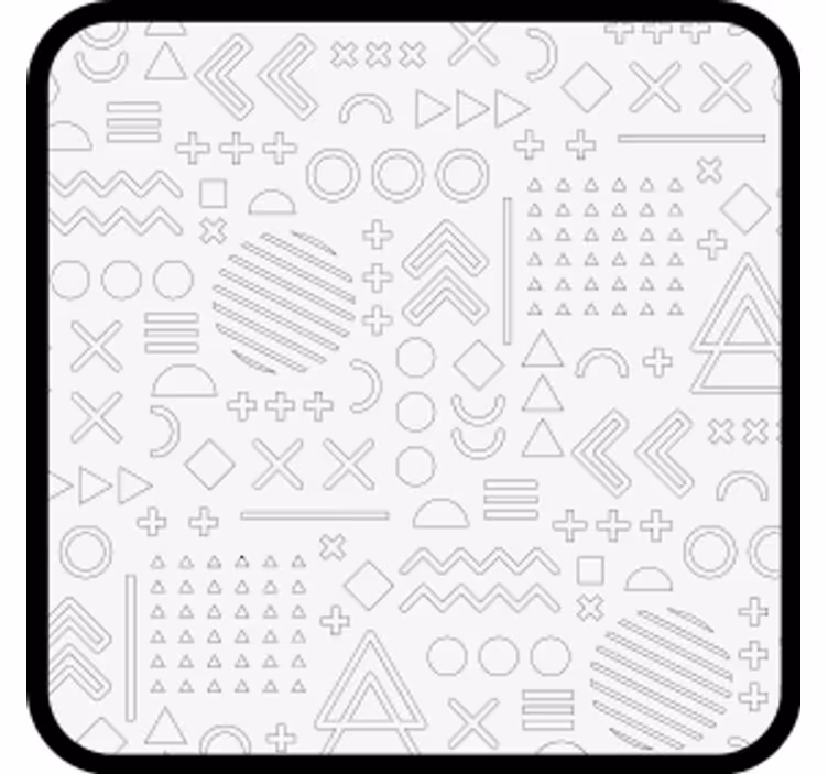 Posavasos patrones geométricos abstractos - TenVinilo