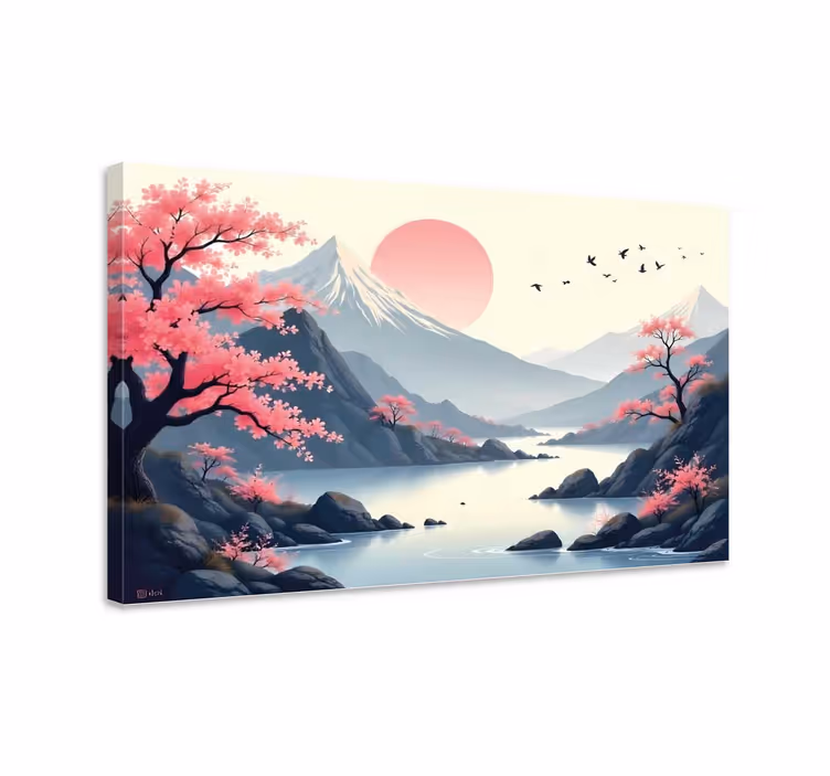 Cuadro paisajes paisaje japonés - TenVinilo