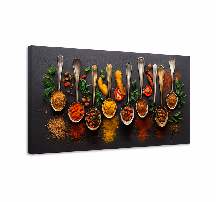 Cuadro para cocina especias modernas - TenVinilo