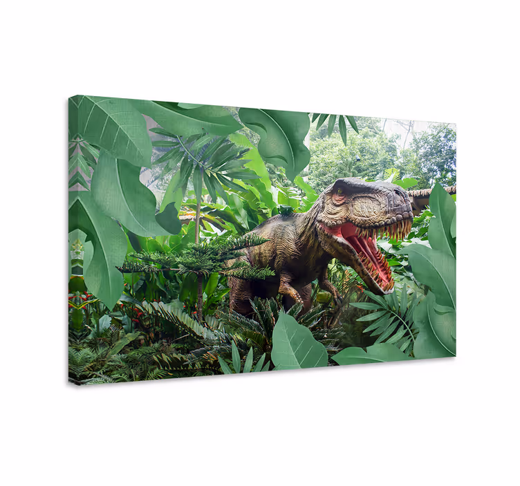 Cuadro de dinosaurios fotomural infantil t rex - TenVinilo