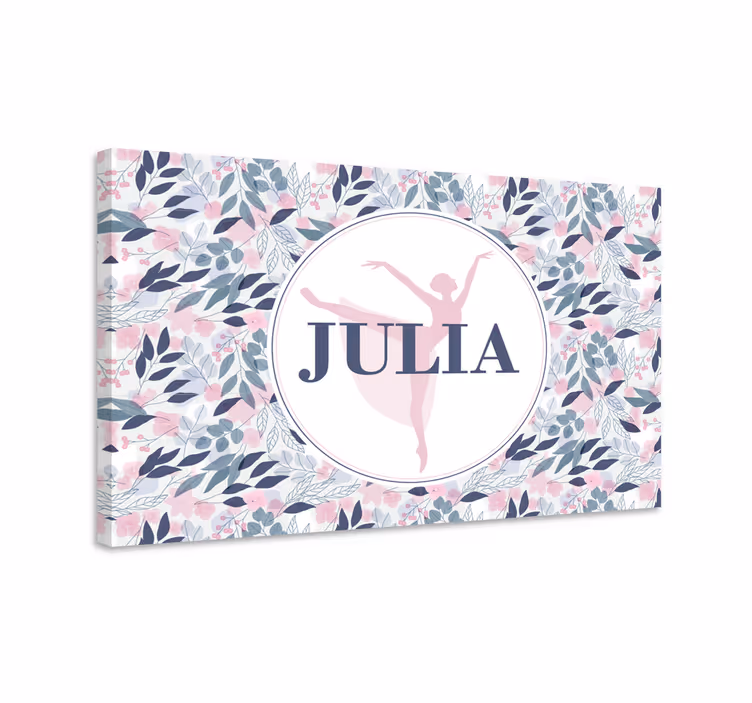 Cuadro de personas arte de bailarina personalizado - TenVinilo