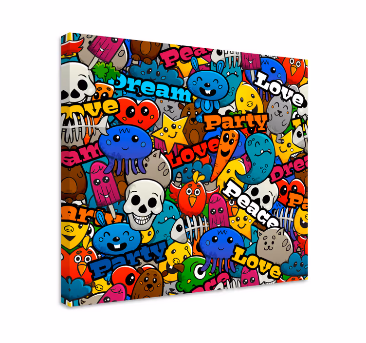 Cuadros juveniles Caricatura urbana - TenVinilo