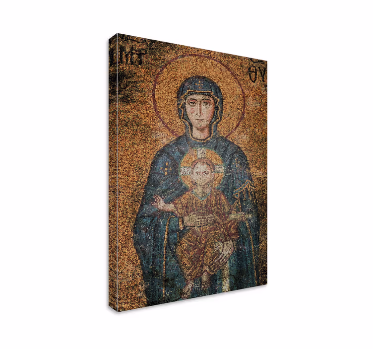 Cuadro arte bizantino María y Jesús - TenVinilo