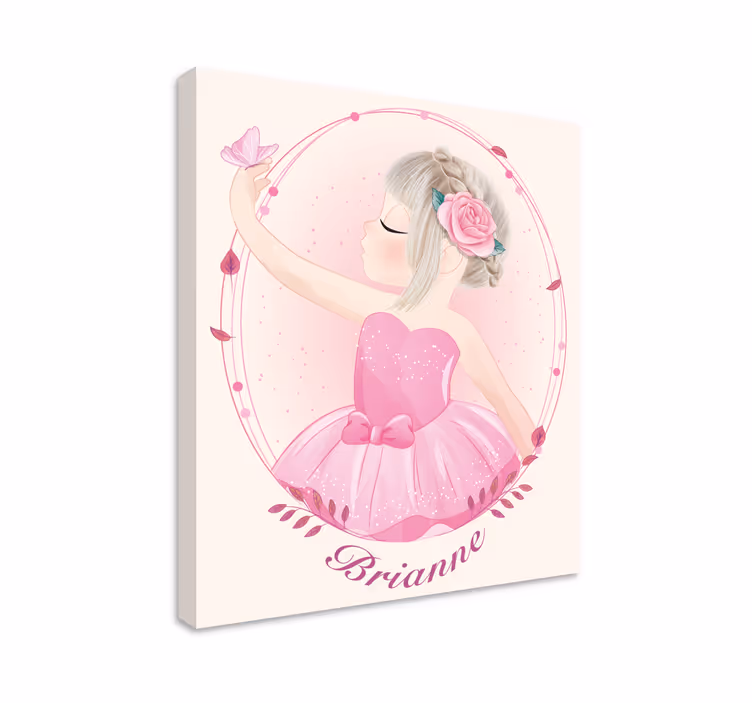 Cuadro infantil niña bailarina danzante - TenVinilo