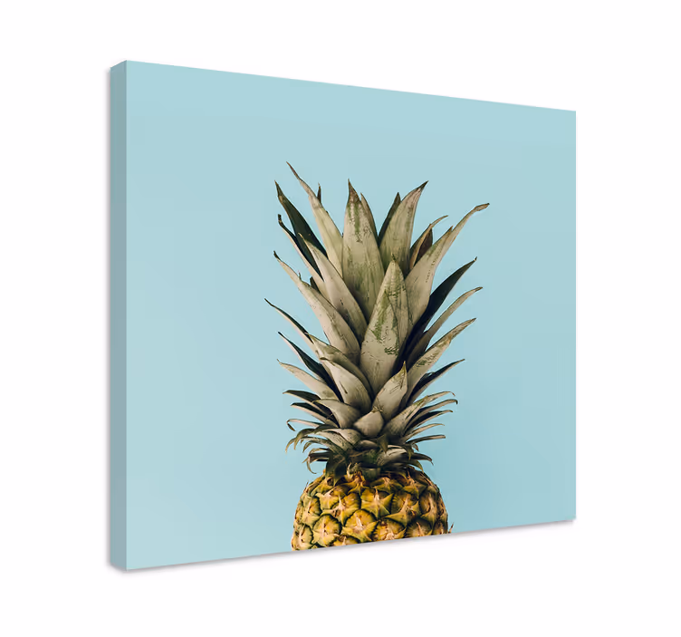 Cuadro bodegones vista superior de piña - TenVinilo