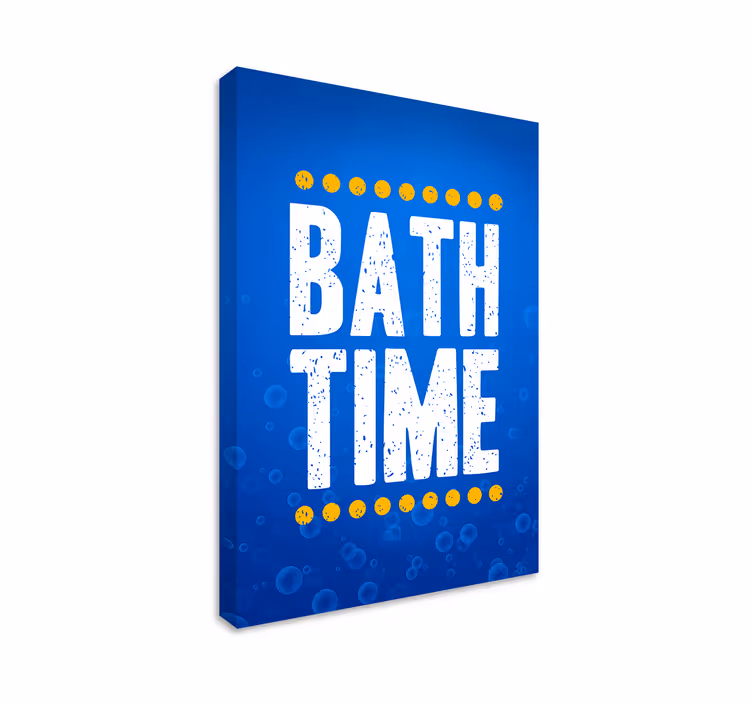 Cuadro baño frase hora del baño - TenVinilo