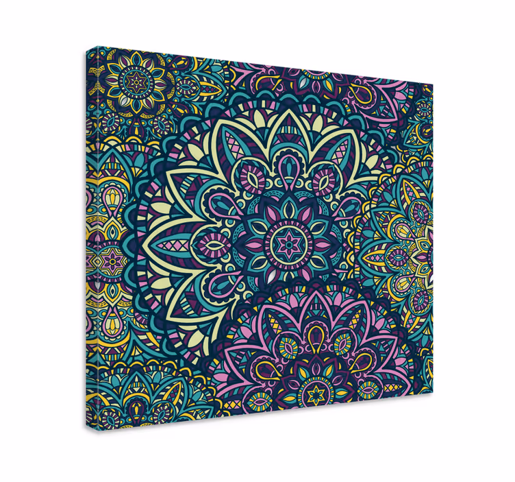 Cuadro de mandala ilustración de mandala compleja - TenVinilo
