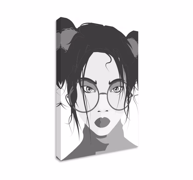 Cuadro de personas mujer joven y elegante - TenVinilo