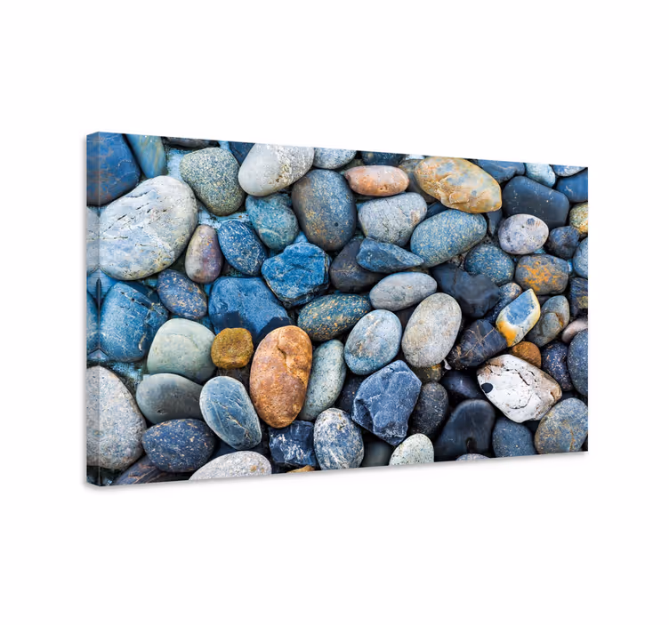 Cuadro cabecero cama Piedras de mar - TenVinilo