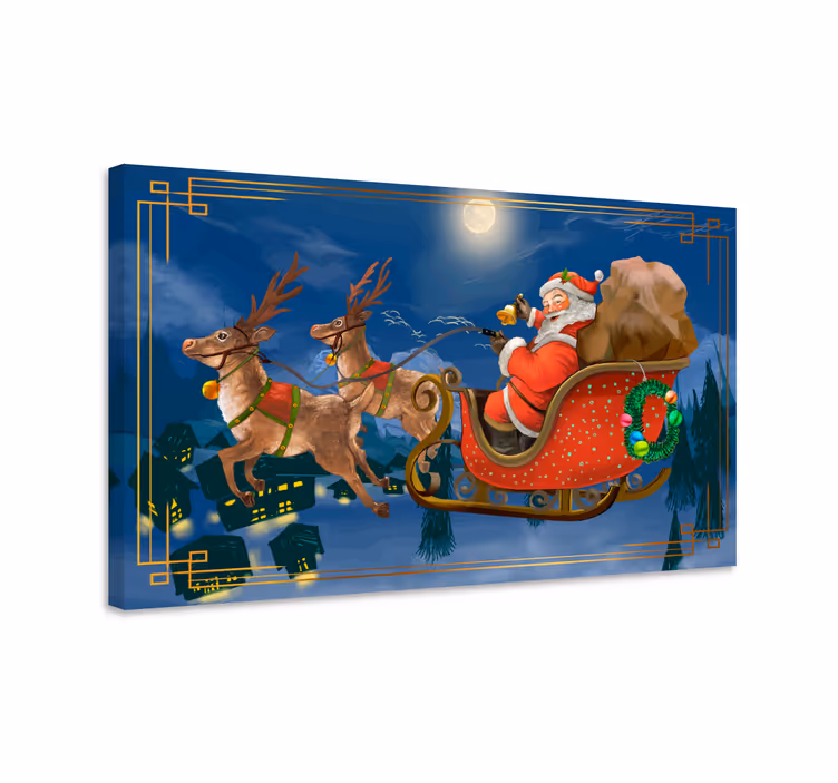 Cuadro de navidad Papá noel - TenVinilo