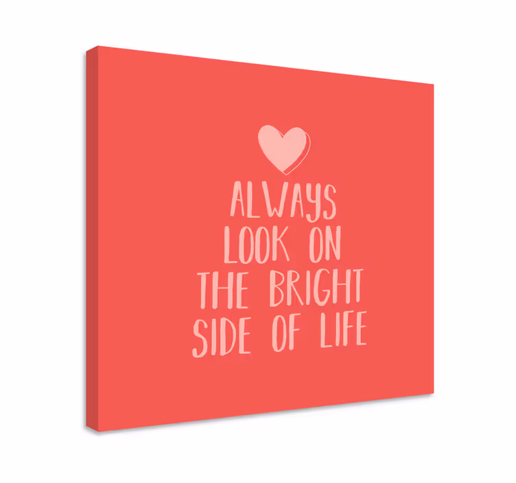 Cuadro frase mensaje de perspectiva positiva - TenVinilo