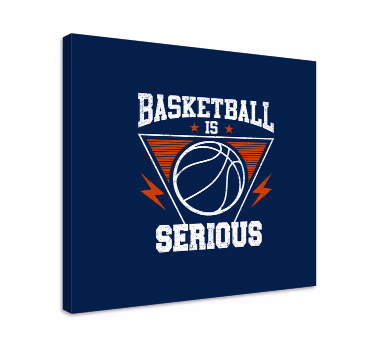 Cuadro deporte el baloncesto es serio - TenVinilo