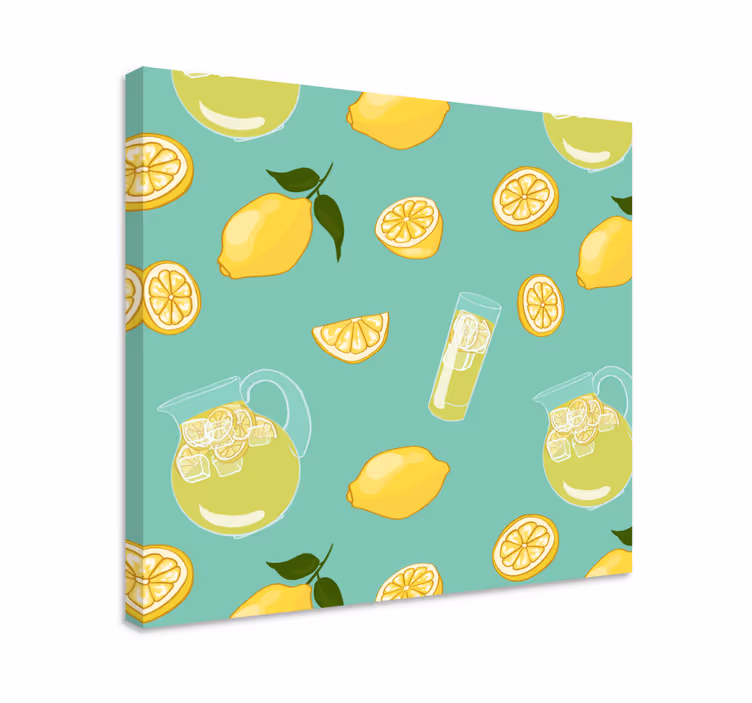 Cuadro bodegones imagen de limonada refrescante - TenVinilo