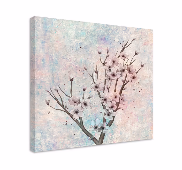 Cuadro de flores Gran árbol con - TenVinilo
