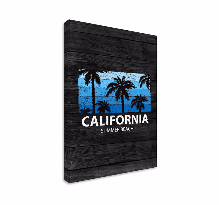 Cuadro ciudades palmera california - TenVinilo