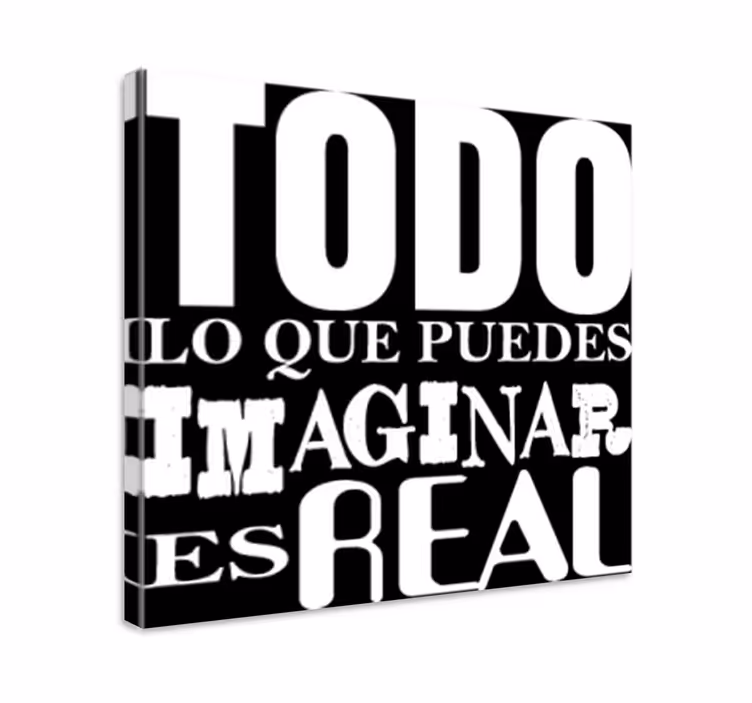 Cuadro para despacho Todo lo que puedas imaginar - TenVinilo
