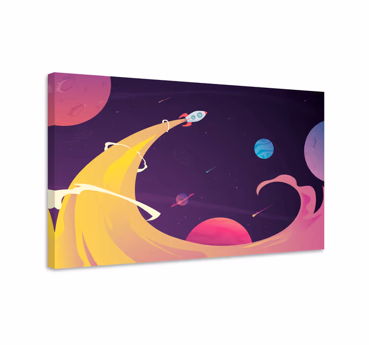 Cuadro decorativo videojuego aventura de lanzamiento rocket - TenVinilo