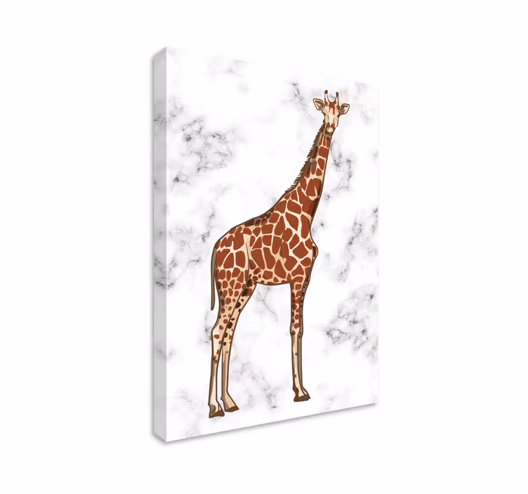 Cuadro animales jirafa de pie elegante - TenVinilo