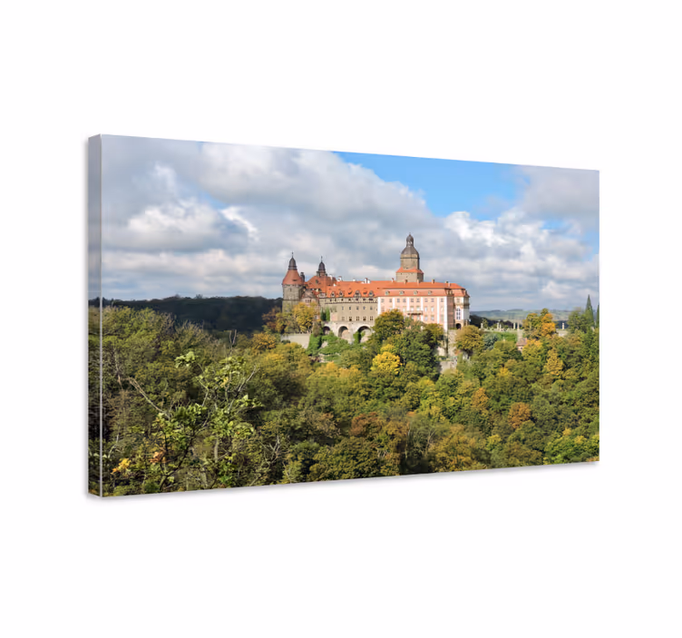 Cuadro ciudades paisaje del castillo histórico - TenVinilo