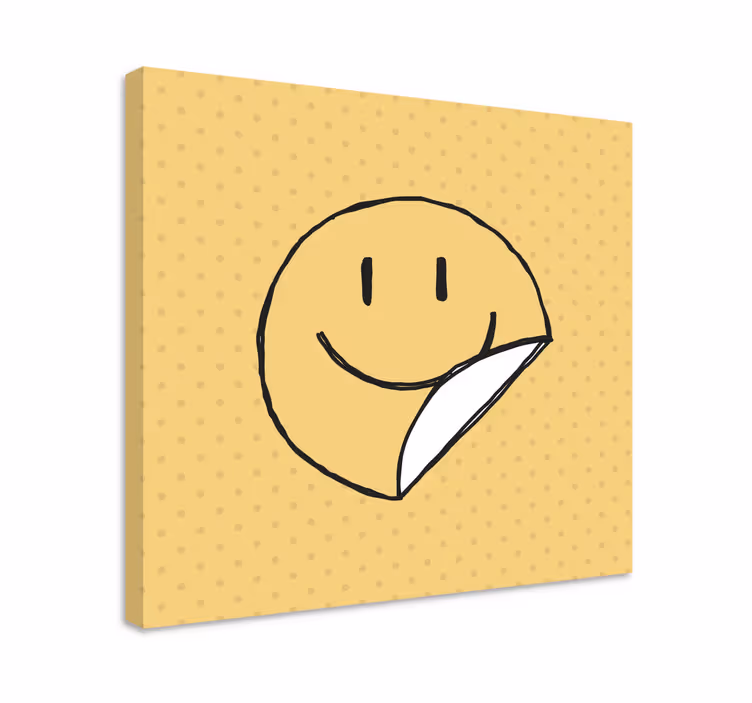 Cuadro abecedario carita sonriente - TenVinilo