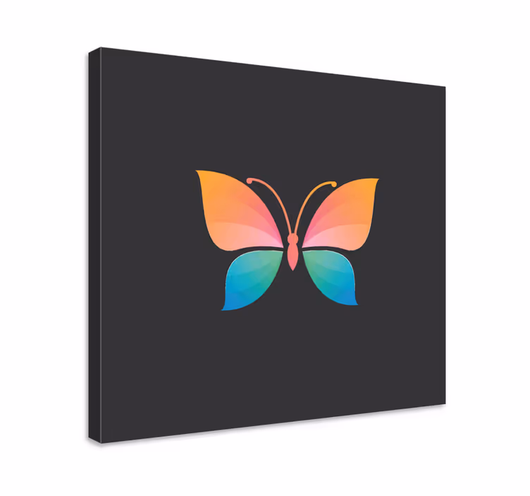 Cuadro mariposas Mariposa colorida cromática - TenVinilo