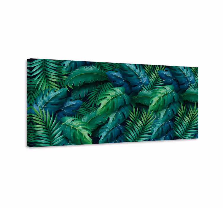 Cuadro plantas Follaje tropical elegante - TenVinilo