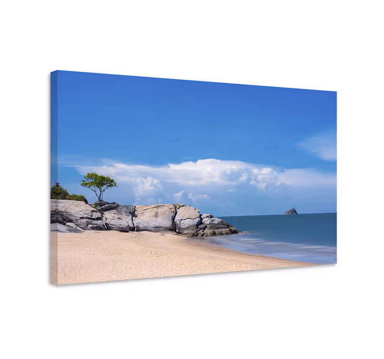 Cuadro paisajes escena costera tranquila - TenVinilo