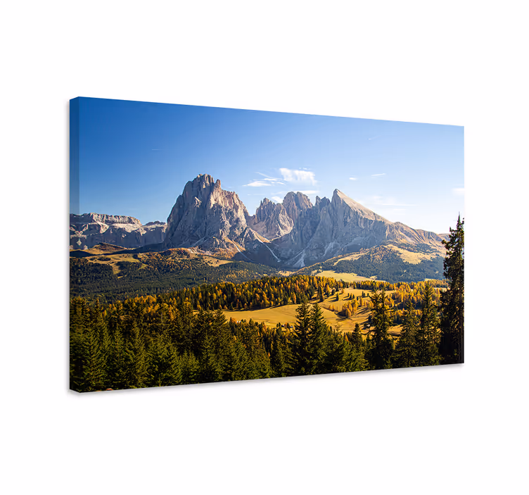 Cuadro paisajes vista de las grandes montañas - TenVinilo
