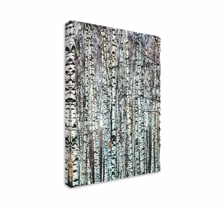 Cuadro paisajes Abedules por todas partes - TenVinilo