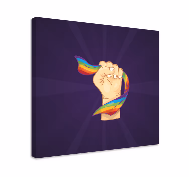 Cuadro frase puño del orgullo - TenVinilo