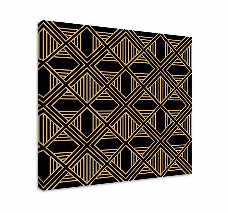 Cuadro para salón Art deco gran patrón de estilo gatsby - TenVinilo