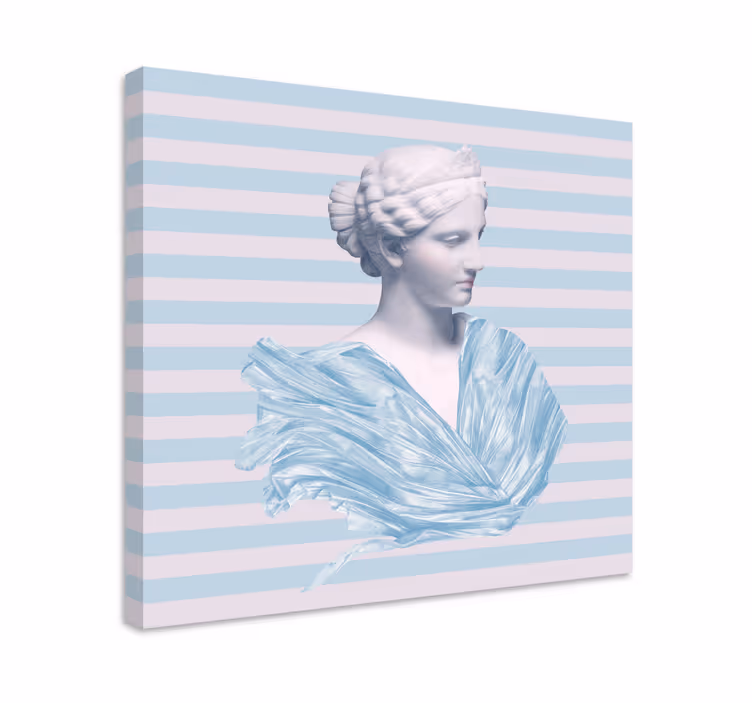 Cuadro artístico busto de figura clásica - TenVinilo