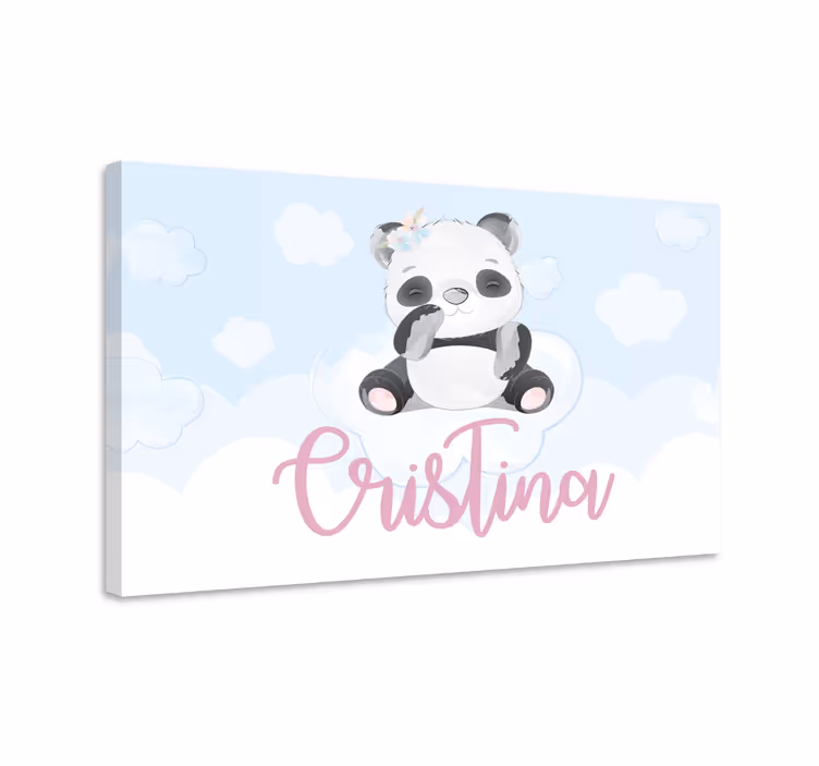 Cuadro animales panda tierno - TenVinilo