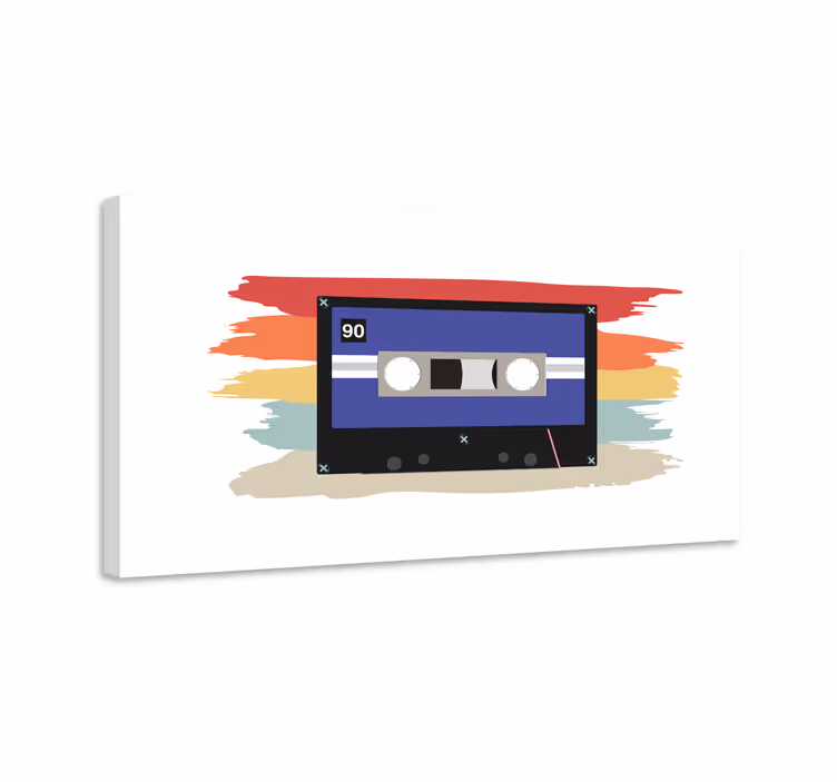 Cuadro vintage cuadro de cinta de cassette vintage retro - TenVinilo