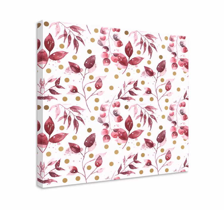 Cuadro de flores con sutil motivo botánico - TenVinilo